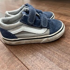 Kids Blue and Gray Van Shoes